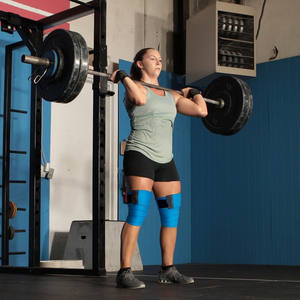 Bandes de genou en néoprène professionnelles personnalisées, support élastique antidérapant pour la musculation, la musculation, la salle de sport - Product Image 4