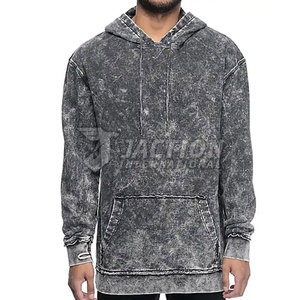 Sudaderas con capucha de lavado ácido básicas de diseño popular para hombres para adultos Ropa de hombre de último diseño Sudadera con capucha ligera - Product Image 1