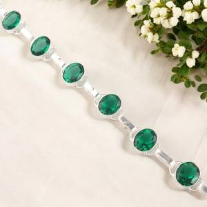 Pulsera de Plata de Ley 925 con Circonita, Joyería de Lujo Hecha a Mano, Diseño Clásico Simple para Mujer, Aniversario - Product Image 4