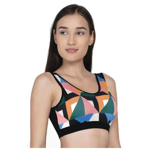 Sujetador deportivo de malla transpirable supersuave para mujer, estampado personalizado, buen precio, ropa de entrenamiento físico, Sujetador deportivo a la venta - Product Image 2
