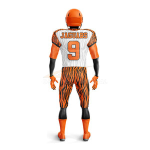 Uniforme de Fútbol Americano de Manga Corta, Diseño Personalizado por Sublimación, 100% Poliéster Resistente, Calidad Única, Venta al Por Mayor - Product Image 3