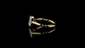 Anillo Solitario con Corte Radiante Delicado |   Ropa Elegante para Uso Diario |   Anillo para Fiestas y Regalos para Uso Diario - Product Image 3
