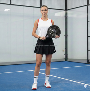 Raqueta de Pádel Ligera y Portátil con Núcleo Suave de EVA, Raqueta de Pádel de Fibra de Carbono Duradera y Personalizable para Entrenamiento - Product Image 4