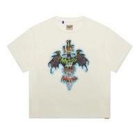 T-shirt pour homme à manches courtes, col rond, streetwear, imprimé, coupe classique, jersey de coton