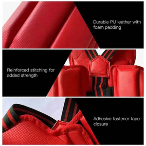 Protection corporelle en cuir et caoutchouc pour entraînement de MMA, Muay Thai, Kickboxing et arts martiaux, avec protection de poitrine et de ventre - Product Image 3