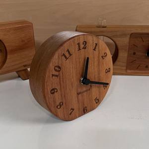 Wooden table <b>clock</b> complements classic design makes it suitable for professional and personal settings - Product Image 1