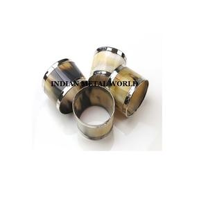 Juego de 4 servilleteros de madera pura hechos a mano forma redonda tamaño personalizado servilleteros de madera maciza para accesorios de vajilla - Product Image 4