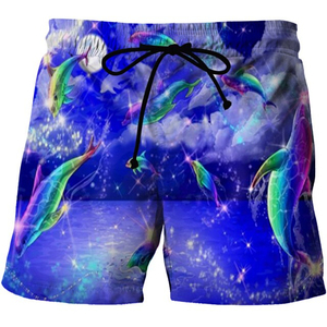 Traje de Baño para Hombre con Estampado de Peces Verdes, Secado Rápido, con Cordón Ajustable, Shorts Casuales para Playa - Product Image 3