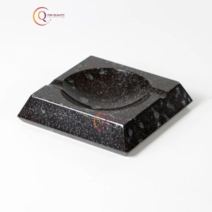 ที่เขี่ยบุหรี่หินอ่อนสีดำเป็นเอกลักษณ์แบบดั้งเดิมอุปกรณ์เสริมสำหรับเก็บเถ้าบุหรี่ที่วางที่เขี่ยบุหรี่หินอ่อนสีดำสำหรับบ้านร้านอาหาร - Product Image 6