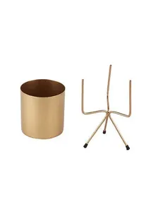 Low MOQ <b>Set</b> of <b>3</b> Votive Shape Planters Handmade Metal New Flower Pot Coastal Style Metal Flower <b>Vase</b> High Selling Wholesale - Product Image 3