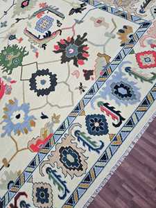 High Quality 7x8 Oushak Persian Abstract Pattern Hand-<b>Matted</b> Area Rug Set for Home Decor Living Room & Hall - Product Image 5