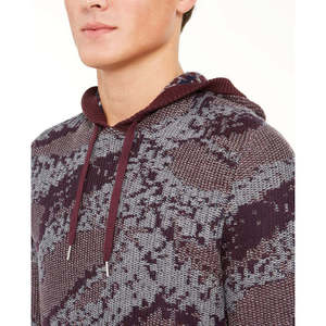 Suéter de Punto con Capucha para Hombre, Marca INC International Concepts, Color Morado, Tallas XXL, XXXL, 4XL, 5XL, Azul Marino Estampado, Tallas Pequeñas y XL - Product Image 3