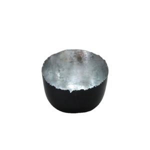 Votivo de Metal de diseño con recubrimiento en polvo negro, lámina de plata para exterior, interior, hierro votivo de calidad Premium - Product Image 1