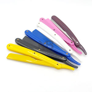 มีดโกนหนวดคุณภาพสูงสำหรับผู้ชาย ด้ามจับสีตามสั่ง พร้อมด้ามจับแบบกำหนดเอง มีดโกนสแตนเลสแบบใบมีดเดี่ยว - Product Image 1