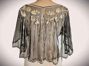 Ropa de Club ODM, Estilo Preppy de Alta Moda, Capa con Cuentas de Cristal, Diseño Único Hecho a Mano, Envoltura para Fiesta, Poliéster, Taabi Exports, Mujeres Adultas - Product Image 2