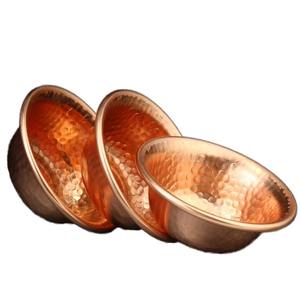 Tazón de Cobre Martillado Artesanal al por Mayor, Tazón de Metal Tradicional para Servir y Decorar para el Hogar, Hoteles y Restaurantes - Product Image 1