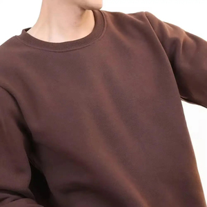Custom Logo Embroidery Men's Crewneck Winter Blank <b>Plain</b> Men's Street <b>Sweatshirt</b> Unisex Oversized 100% Cotton <b>Sweatshirts</b> - Product Image 5