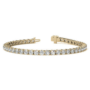 Pulsera de Diamantes de Laboratorio de 6.5 CTW en Oro Blanco o Amarillo de 14K - Product Image 1