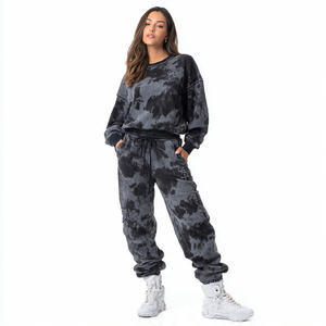 Conjunto Deportivo de Invierno para Mujer, Diseño 2 en 1, Resistente al Viento, Ecológico, de Gran Tamaño, con Sudadera con Capucha y Pantalones Deportivos - Product Image 2