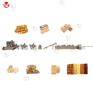 Promotion sesame candy making equipment peanut crisp candy machine cereal granola protein energy bar production line for sale