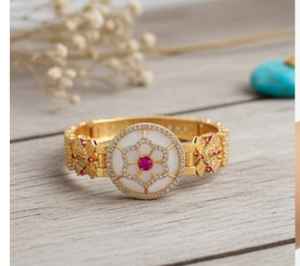 Elegant CZ Full Stone <b>Bracelet</b> High Gold Polish Designer Jewellery Ideal for <b>Women</b> Party Wear and Celebrations - Product Image 5