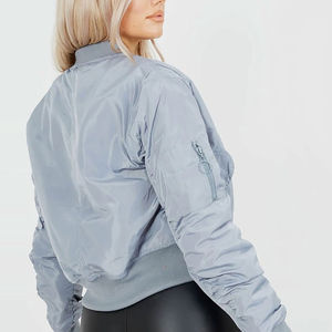 2025 Top Quality Customized Style Women Bomber Jackets Hot Selling Breathable and Comfortable Women Bomber Jacket pakistan - Product Image 3