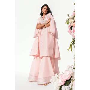 Traje de 3 piezas sin coser para mujer, bordado y estampado, modelo DN-42042 - Product Image 4