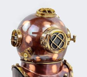 Casco DE BUCEO Vintage de alta calidad de 18 pulgadas con Base, venta al por mayor, casco de buzos marinos de acero sólido y latón con logotipo personalizado para adultos - Product Image 5