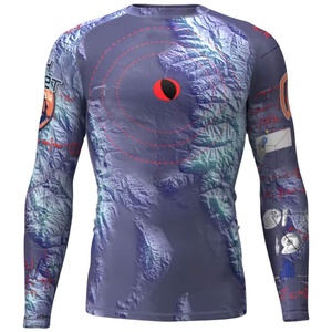 Chemise de compression sportive à manches longues UPF50+ avec logo personnalisé OEM, respirante, séchage rapide, antibactérienne, haute qualité - Product Image 1