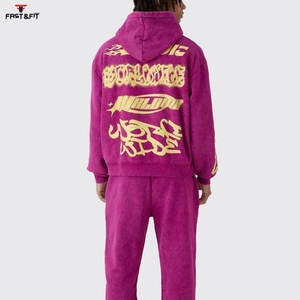 2025 nuevo diseño, superventas, mejor Fabricación, chándales estampados para hombres, alta calidad, venta al por mayor, 100% chándales de algodón para hombres - Product Image 2