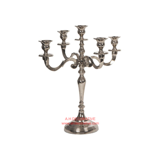 Bougeoir carré fait main candélabre en argent personnalisé nickelé cristaux suspendus vente chaude nouveau Design pour repas décoratif - Product Image 3