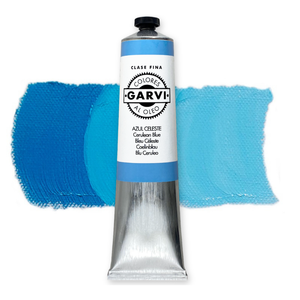 GARVI High Quality Pigmented 200ml CERULEAN BLUE Color Fine Oil <b>Paint</b> Model 0203220 for Art DIY Tube Canvas & Paper Painting - Product Image 1