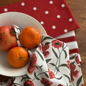 Serviettes de cuisine en coton brodé de haute qualité, couleurs vives, motifs personnalisés pour le nettoyage domestique - Product Image 2