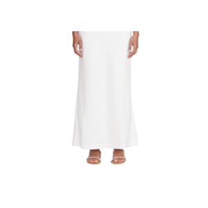 Abito da sera Staud Shannon bianco XL con catena decorativa, silhouette a tubino, vita naturale, lunghezza al pavimento, stile XS - Product Image 3