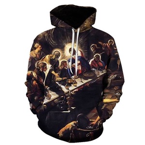 Sudadera con capucha cristiana de peso pesado personalizada de moda caliente Sudadera con capucha cristiana transpirable deportiva de algodón puro para hombres - Product Image 5