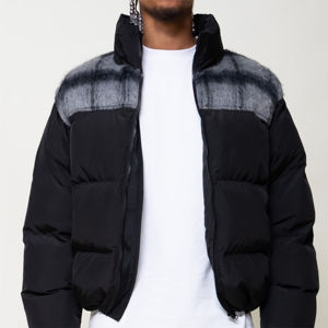 Chaqueta acolchada de nailon personalizada al por mayor, chaquetas acolchadas con capucha extraíbles brillantes de invierno para hombre, chaquetas acolchadas transpirables personalizadas OEM - Product Image 3