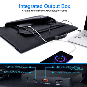 Panneau solaire pliable ACOPower 240W ProteusX avec contrôleur de charge 20A, portable et écologique - Product Image 2