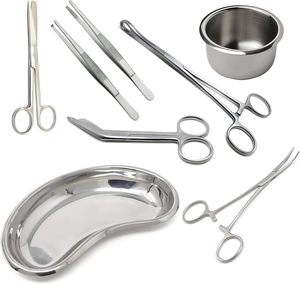 Roestvrijstalen Dressing Instrumenten Chirurgie Kit-Dressing Schaar, Pincet, Gallipot & Nier Lade Set Van 8 Stuks Sigal Medco - Product Image 6