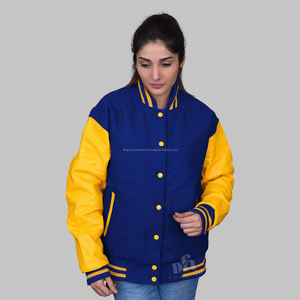 Chaqueta Varsity de alta calidad para hombre, Mangas de cuero bordadas, chaqueta Varsity Letterman de béisbol personalizada - Product Image 3