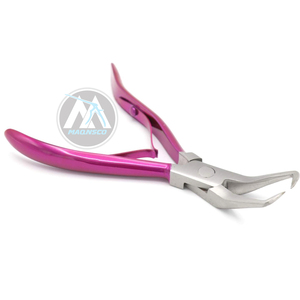 Pince d'extension de cheveux professionnelle en acier inoxydable de haute qualité poignées en plastique multifonctions outils d'extension de cheveux - Product Image 2