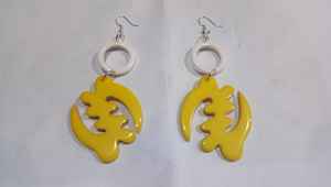 Pendientes de tuerca de resina de Luna bonita para mujer, joyería de moda al por mayor para regalo de boda o Navidad - Product Image 4