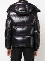 Manteau coupe-vent épais et chaud unisexe Veste bouffante à col et capuche en fibre de polyester rembourrée fermeture éclair grande taille