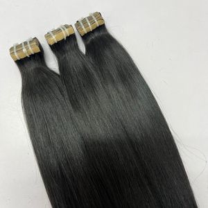 Venta al por mayor 100% saludable cutícula alineada estilo recto extensiones de cabello humano cinta en extensión de cabello - Product Image 4