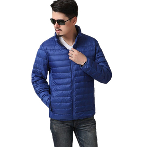 Chaqueta acolchada de invierno para hombre de calidad superior 2025, tamaño personalizado con diseño único de cuello levantado, patrón sólido y cierre de cremallera - Product Image 1