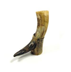 Cuerno para beber de inspiración nórdica hecho a mano de calidad superior con adorno de metal decorativo para eventos de fantasía en la costa más baja - Product Image 3