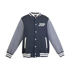 Chaquetas universitarias de invierno de lana con cuello levantado personalizadas para hombre, chaquetas universitarias de cuero con bombardero de béisbol de calle principal para hombre - Product Image 6