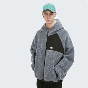 Sweat à capuche en polaire personnalisé avec logo personnalisé, sweat à capuche épais surdimensionné pour homme, sweat à capuche d'hiver - Product Image 1