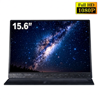 Monitor Portátil Individual de 15.6 Pulgadas, Económico, 1080P IPS USB-C/HDMI para Estudiantes, Jugadores, Extensión de Pantalla Diaria