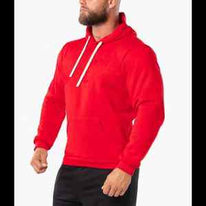 เสื้อฮู้ดผ้าฝ้ายสำหรับผู้ชาย100% วิ่งออกกำลังกายในยิมกำหนดได้เอง - Product Image 3