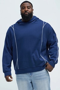 Sweat à capuche Oem personnalisé broderie à impression de points de contrat Sweats à capuche pour hommes Pull Sweat à capuche surdimensionné Hommes - Product Image 2